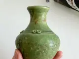 Grøn minivase, keramik - 5