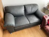 2-personers sofa i læder