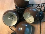 Kuglelampe retro brun