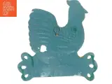Metalskilt med hane motiv (str. 25x26 cm) - 3