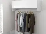 Garderobe 100x32,5x35 cm spånplade hvid højglans