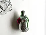 Vintage ornament, papegøje, grøn m lilla næb - 2