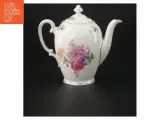 Porcelæns tekande med blomster motiv fra KPM (str. 14 cm) - 2