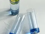 Blå highball glas, 3 stk samlet - 2