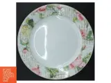 4 Porcelænstallerkener med blomstermønster (str. Ø. 27 cm. 4 styk) - 2
