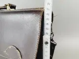 ⭐️· Robust og Rummelig Læder Taske / Dokumentmappe - 3