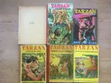 7 gl. Tarzan bøger og 17 gl. ungdomsbøger