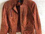 Ruskindsjakke, str. 38, ONLY, Cognac ( Brun ), Rus