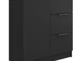 vidaXL skænk 60x30x70 cm konstrueret træ sort