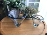 Holmegaard Thule vase/skål - Akvablå