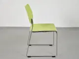Brunner linos stol med rækkekobling - grøn - 4