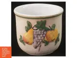 Dekorativ krukke med frugtmotiv (str. 7x8 cm) - 2
