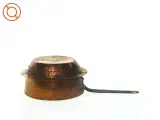 Antik kobber kasserolle gryde (str. 20 x 35 x 10 cm) - 3