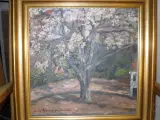 FLOT Maleri af Blomstrende Træ.