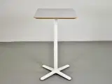 Højt cafébord i hvid med knage - 2