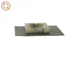 Dekorativt fad i marmor fra Genuine Alabaster  (str. LBH: 13x13x3cm) - 3