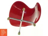 Rød retro kontorstol (str. 14x11 cm) - 4
