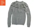 Strikket sweater med mønster (str. Bryst 30 cm længde 47 cm armlængde 50 cm) - 2