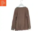 Brun sweatshirt med design fra Svært Fint (str. 128) - 2