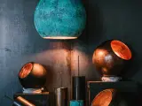 Brun kobberlampe 45 cm loftslampe - 2