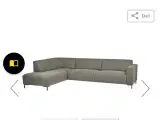 NY PRIS 👍 Super fin sofa med tilhørende puff. 