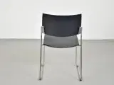 Brunner linos stol med rækkekobling - grå - 3