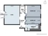 Andelslejlighed 70 kvm - stue etage - 2