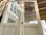 Lav, klassisk dobbeltdør med trukket glas - 4