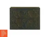 Antik trækasse med metaldetaljer (str. 15 x 11 x 8 cm) - 3