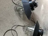 2 fine gl emalje industrilamper 