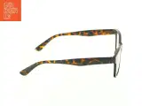 Brille +1 med skildpaddefarvet stel og plastiketui - 4