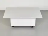 Bordplade i lysgrå laminat med lysegrå abs kant 120x80 cm - 5
