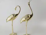 ⭐️- Vintage messingfugle – sæt 2 stk hejrer 37 cm - 4