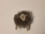 Påskepynt uld lam får
