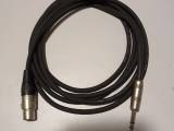 Mikrofonkabel, XLR fm - Jack stereo, 4 m 