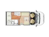 2022 - Rollerteam Kronos 230 TL Comfort Power Selekt   Spændende indretning med masser af gulvplads trods den beskedne længde - 3