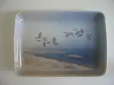 Askebæger med flyvende fugle