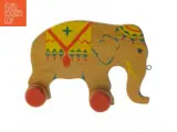 Træ legetøjs elefant på hjul (str. 16,5 cm) - 3