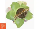 Broche med blomstermotiv (str. 4 cm) - 2