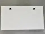 Hæve-/sænkebord med ny hvid plade og alugråt stel, 160 cm. - 5