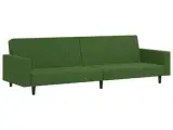 vidaXL 2-personers sovesofa fløjl mørkegrøn
