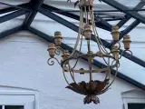 Fransk 8 armer lysekrone til stearinlys 