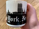Vintage New York City Skyline Orange Sun
