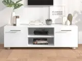 Tv-bord 110x40x35 cm konstrueret træ hvid