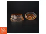 Orange Høne i kurv Glasskål med låg (str. 13 x 10 x 9 cm) - 3