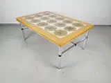 Retro Kakkel Sofabord Tidløs i Egetræ og Aluminium - 3