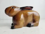⭐️- Charmerende Vintage Hare i Træ - 5