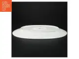 Ovalt porcelænsfad med guldkant (str. 33 x 23 cm) - 2