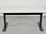 Scan office hæve-/sænkebord med hvid laminat, 140 cm. - 3