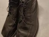 Støvler sort læder 44str